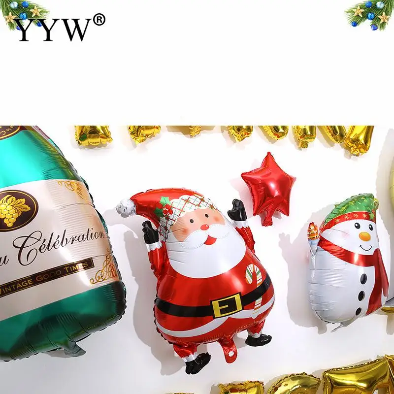 

A Set Of Christmas Balloons Shopping Mall Classroom Kindergarten Home Festival Ambience Decoration Santa Claus Christmas