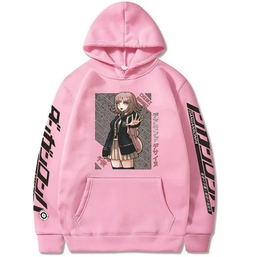 Толстовка с длинным рукавом для мужчин и женщин худи принтом аниме Chiaki Nanami Danganronpa
