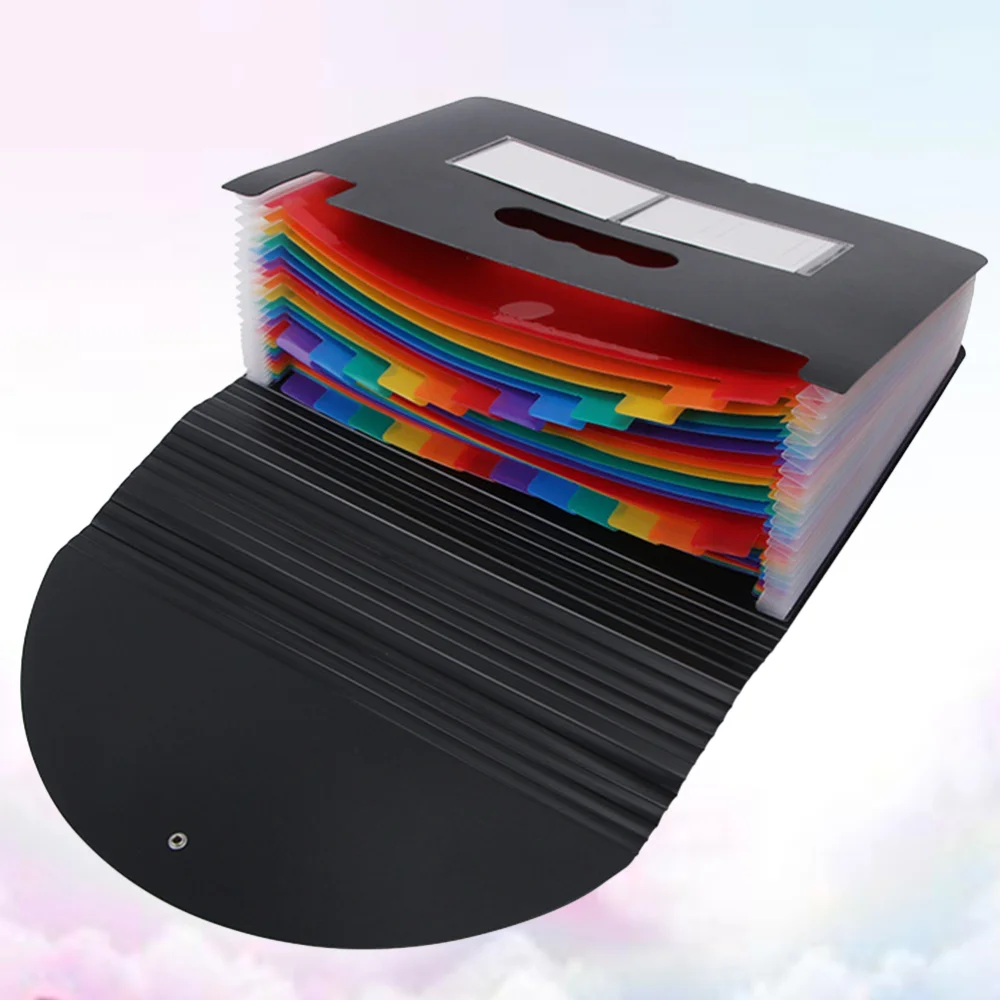 

Portable File Folder 12 Layer Multi-function Folder Document File Folder School Office Supplies for Daily Use