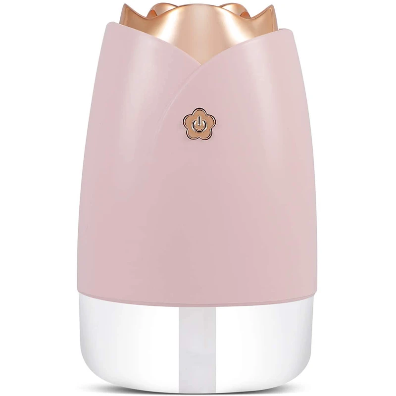 

Quiet Portable Mini Humidifier,230ML Small Cool Mist Humidifier with Seven Colors Night Light,Desktop for Travel,Office