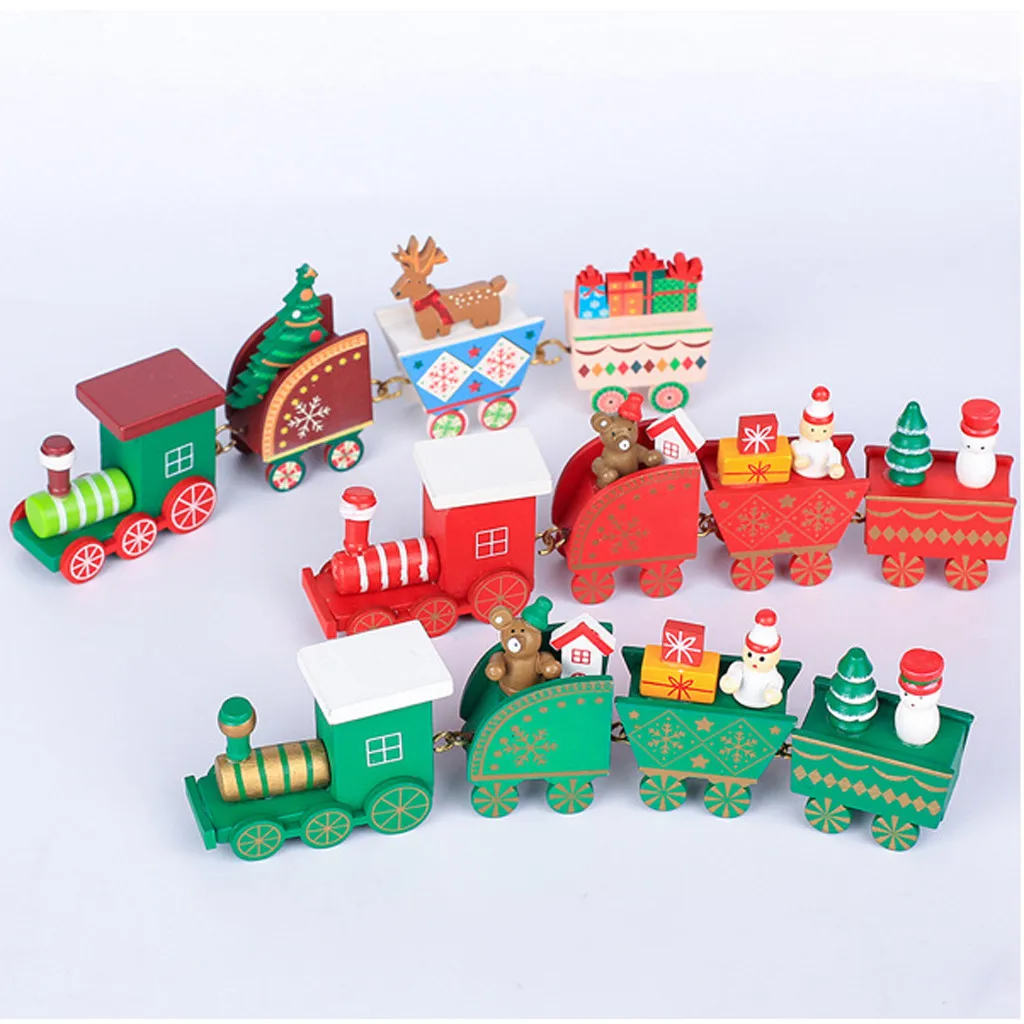 Рождественское украшение новый подарок Рождественский окрашенный деревянный