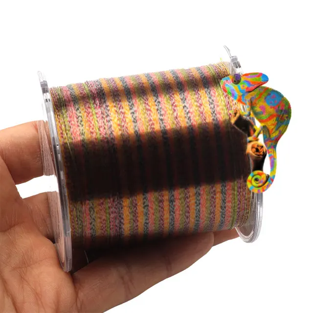 500M Super Strong MultiColor Spot Fishing Line Nylon Invisible Japanese  fishing line Smooth Invisible/Camouflage Algae Line
