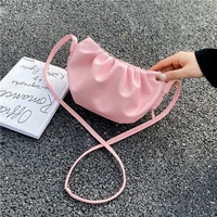 small cloud bag retro handbag fashion pu leather shoulder totes underarm vintage top handle bag female subaxillary bags clutch