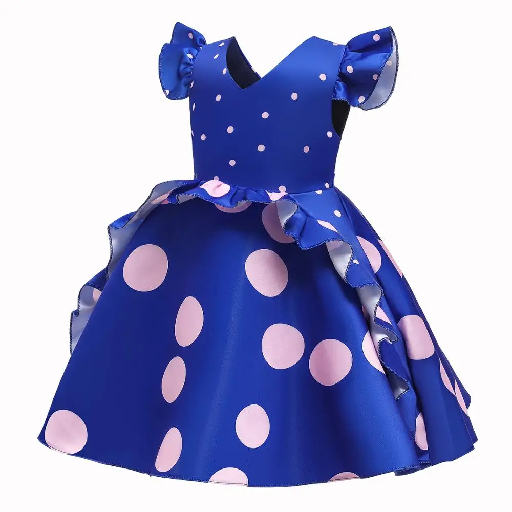 Новое летнее платье для девочек Детские платья костюм принцессы свадебной