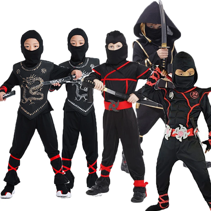 Kids Superhero Costumes Halloween Party Boys Girls Warrior Stealth Children Cosplay Assassin Costume Children's Day Gifts |
