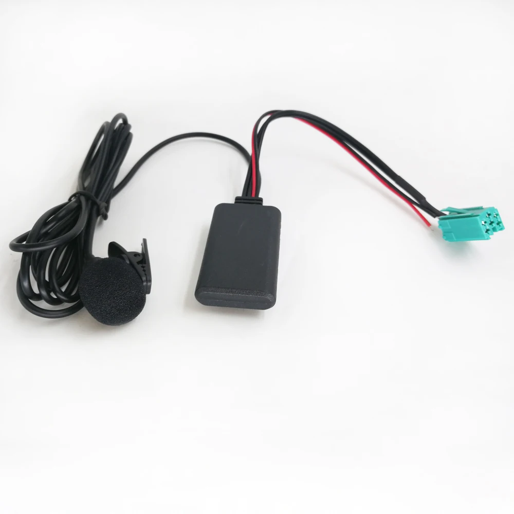 microphone bluetooth Biurlink автомобильный заводской стерео Bluetooth аудио музыкальный Адаптер телефонный звонок Handsfree AUX-IN ISO 6Pin для Renault Radio Updatelist - Название цвета: microphone bluetooth