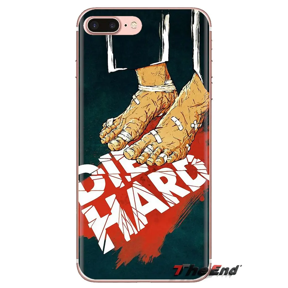 Силиконовый чехол для телефона с изображением Брюса Уиллиса жесткий постер