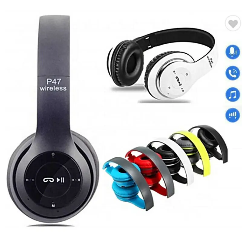 

Wireless Bluetooth Headphones with Noise Cancelling Over-Ear Earphones Phone