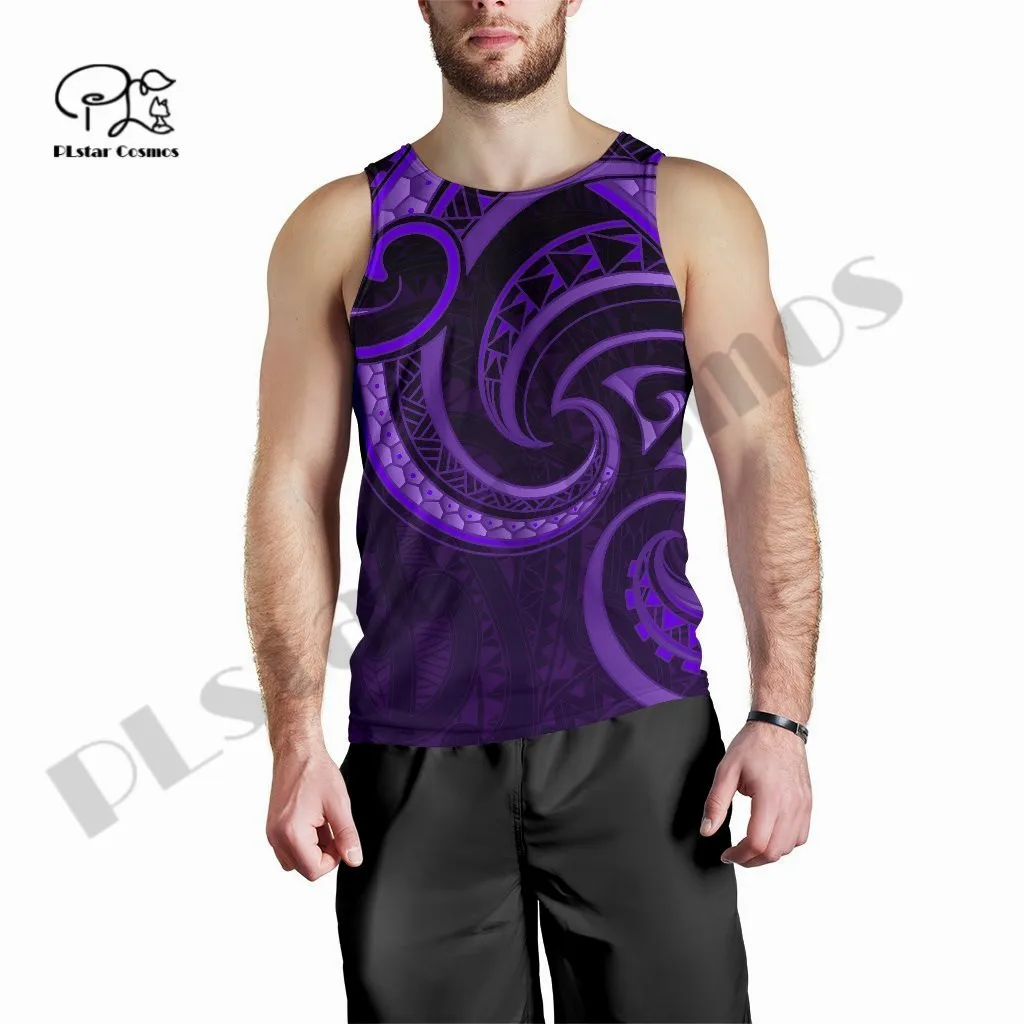

PLstar Cosmos 3DPrinted Newfashion Tribal Polynesian Tattoo Funny Harajuku Streetwear Tank Top Sleeveless Tees Fitness Unisex 2