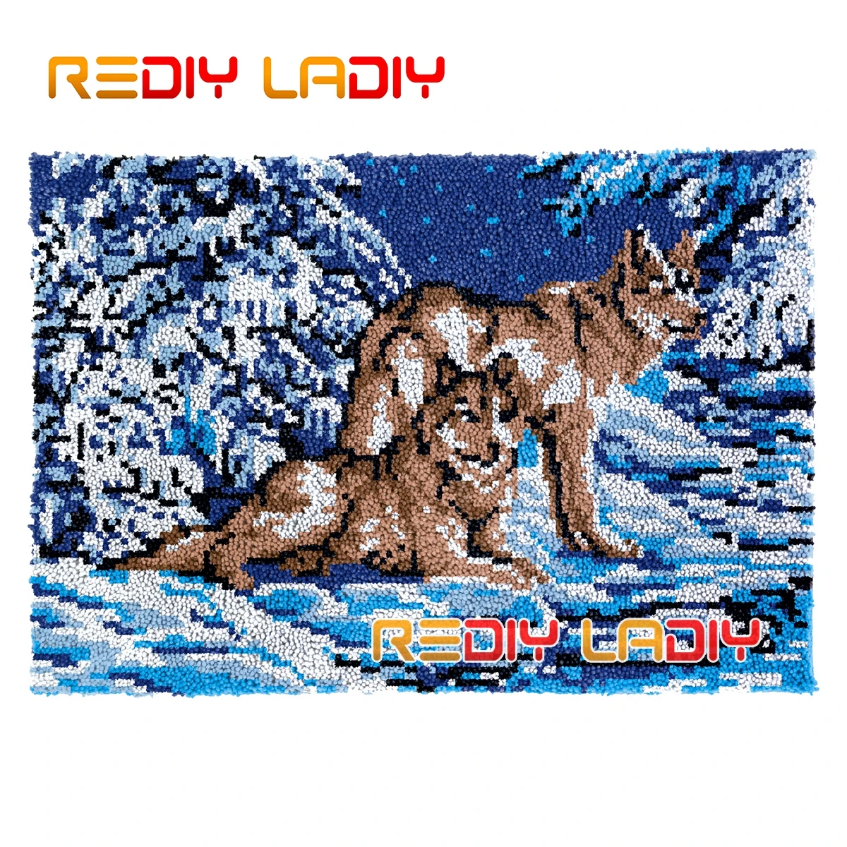 

Набор ковер с застежкой-крючком, ковер «волк братья» «сделай сам», плюшевый настенный подвесной ковер из крупной пряжи, декоративная подушк...