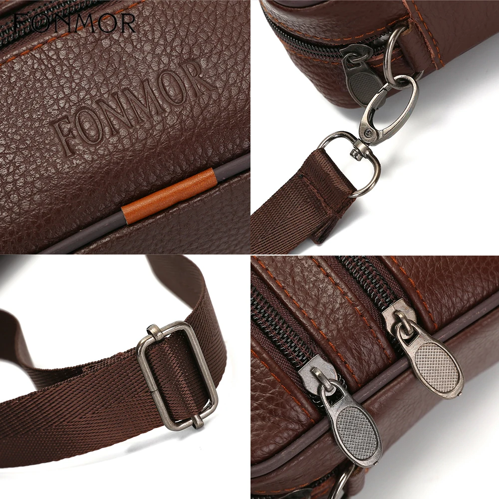 Мужские сумки Fonmor из высококачественной натуральной воловьей кожи мессенджеры