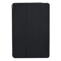 new ultra slim tri fold pu leather case with crystal hard back smart stand case cover for ipad mini 1 2 3 7 9 tablet flip cover