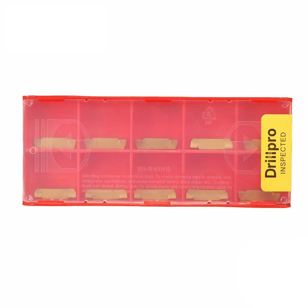 

10pcs MGMN200-G 2mm Carbide Inserts for MGEHR/MGIVR Grooving Cut Off Tool Turning Tool 16mm x 3mm x 2mm