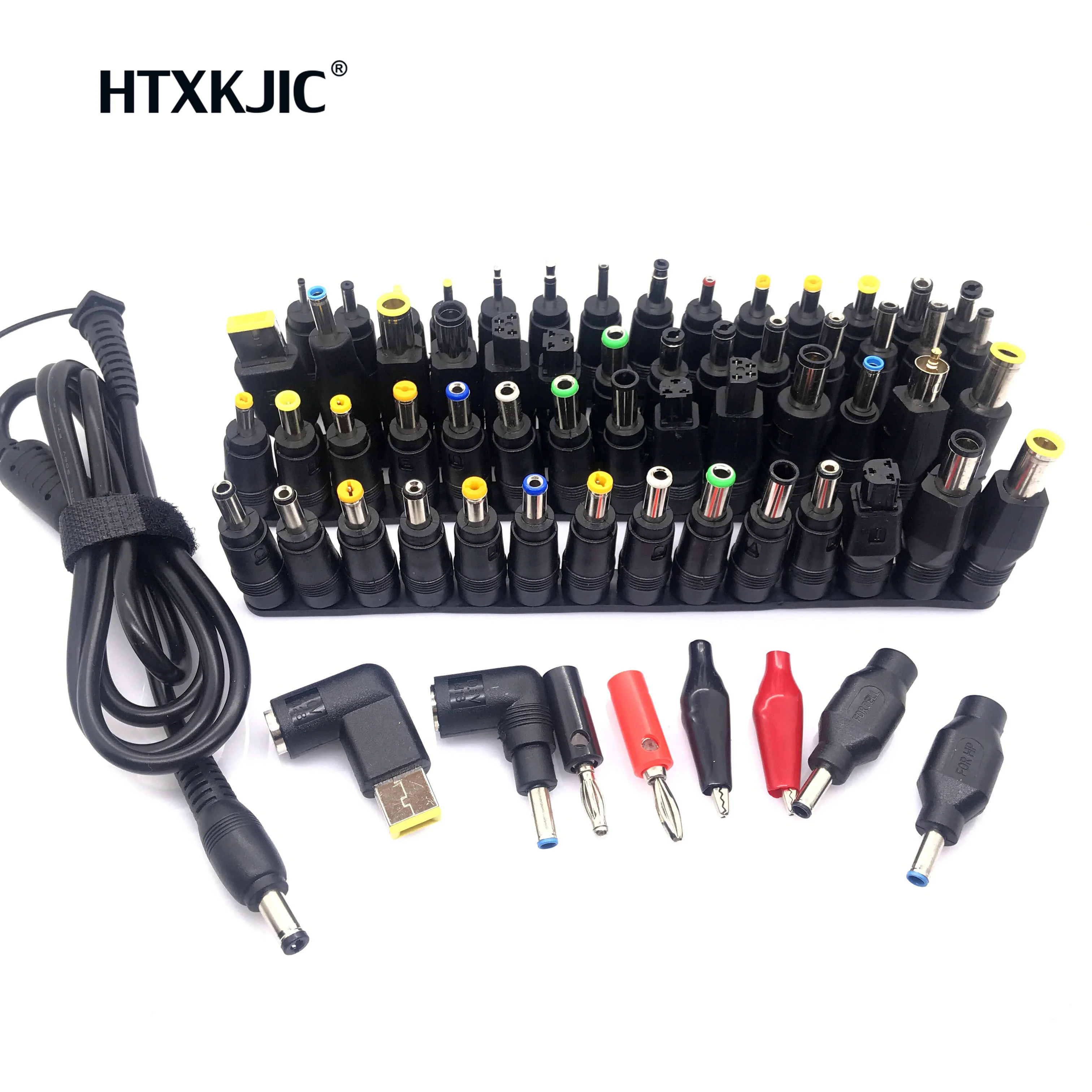 78pcs Universal Laptop AC DC Jack Power Supply Adapter Connector Plug for HP IBM Dell Apple Lenovo Acer To shiba Notebook Cable