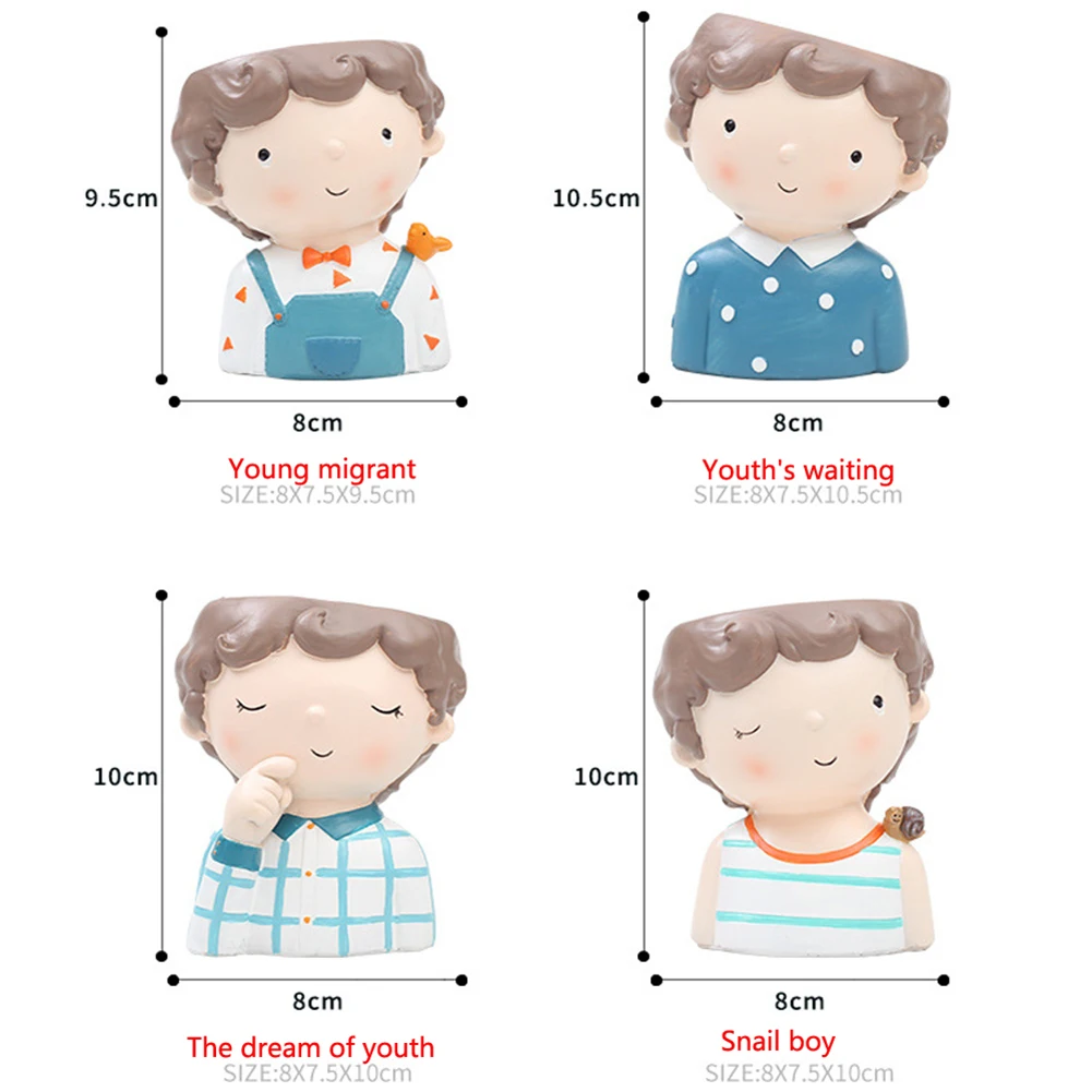 Прочный горшок для растений силиконовые формы мальчиков и формочка в виде