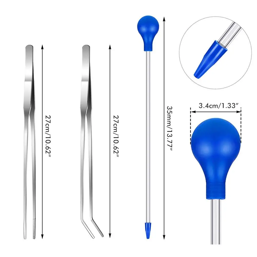

Aquarium Tweezer Acrylic Fish Reef Feeding Tube Cleaning Tool for Aquarium Fish Tank Pond