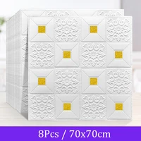 8pcs 3d stereo foam ceiling panel wall stickers roof decal self adhesive diy wallpaper living room children bedroom home decor