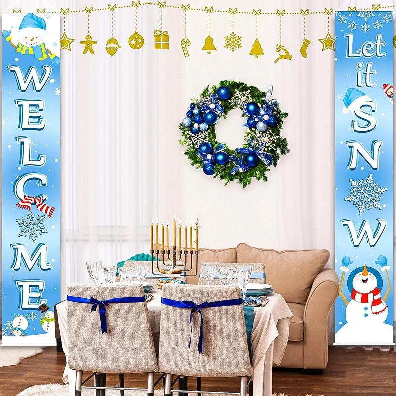 Botique Рождественские вывески для крыльца рождественские баннеры подходящие