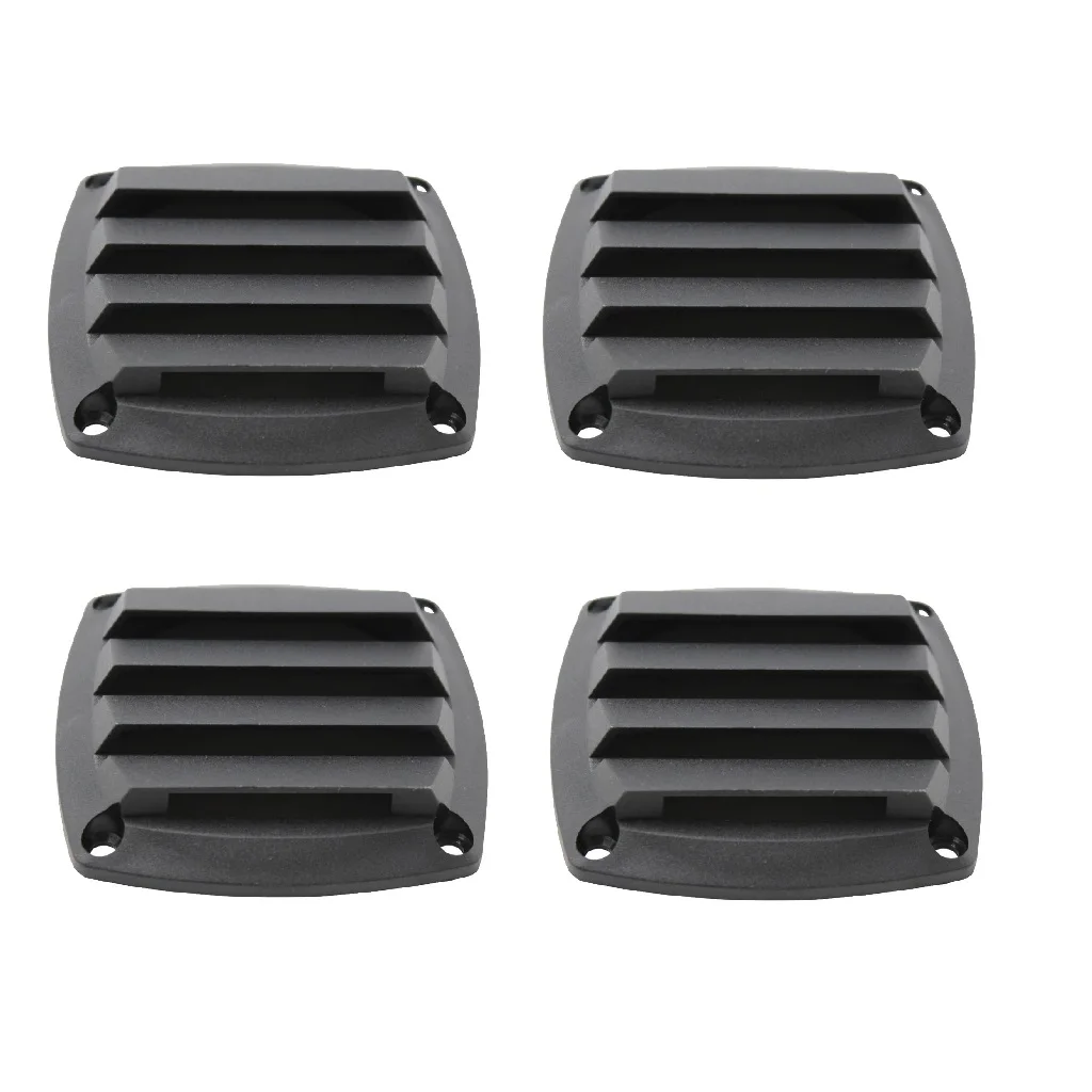 

4 шт. Морские Пластиковые вентиляционные отверстия корпус вентиляционная лодка для 3-дюймового шланга-черный