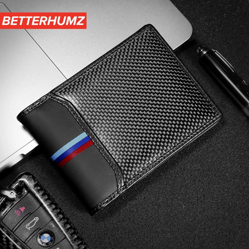 Автомобильный держатель водительского удостоверения карбоновый для карт из