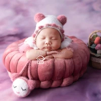 photo studio baby photography clothing newborn photo supplies hundred days styling props infant shoot cute hand woven jumpsuits