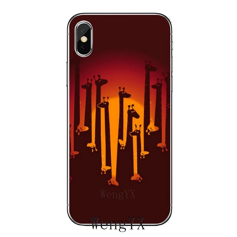 Одежда с героями мультфильмов очки с рисунком жирафа для Xiaomi Redmi Note 7 6 6A 5A 4 4A 3 pro S2 5 плюс 4x Pocophone F1 мягкий прозрачный чехол