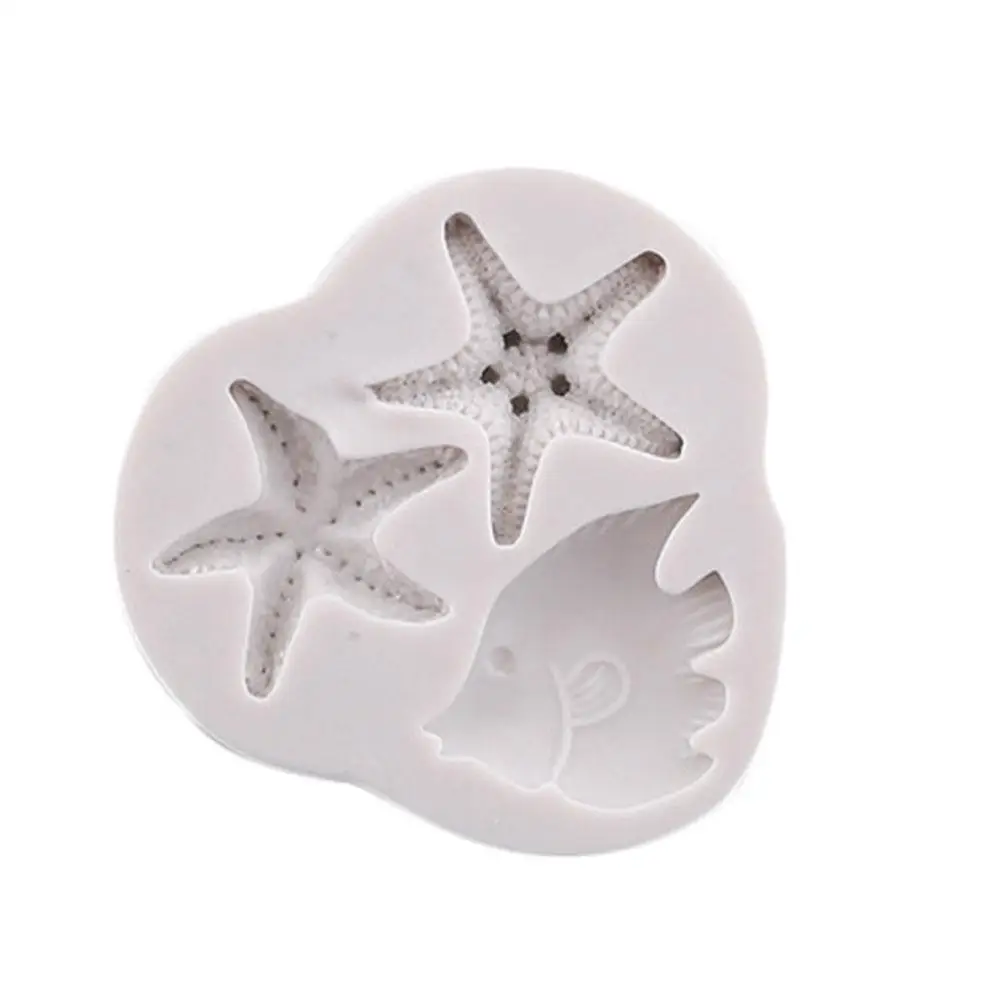 

МОРСКАЯ ФОРМА в виде животных "сделай сам" с формой гиппокампа, морская звезда в виде ракушки помадка шоколад силиконовые аксессуары украше...