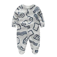 zwy1424 newborn infant baby boys girls romper cotton long sleeve character pattern jumpsuit clothes fashion outfits