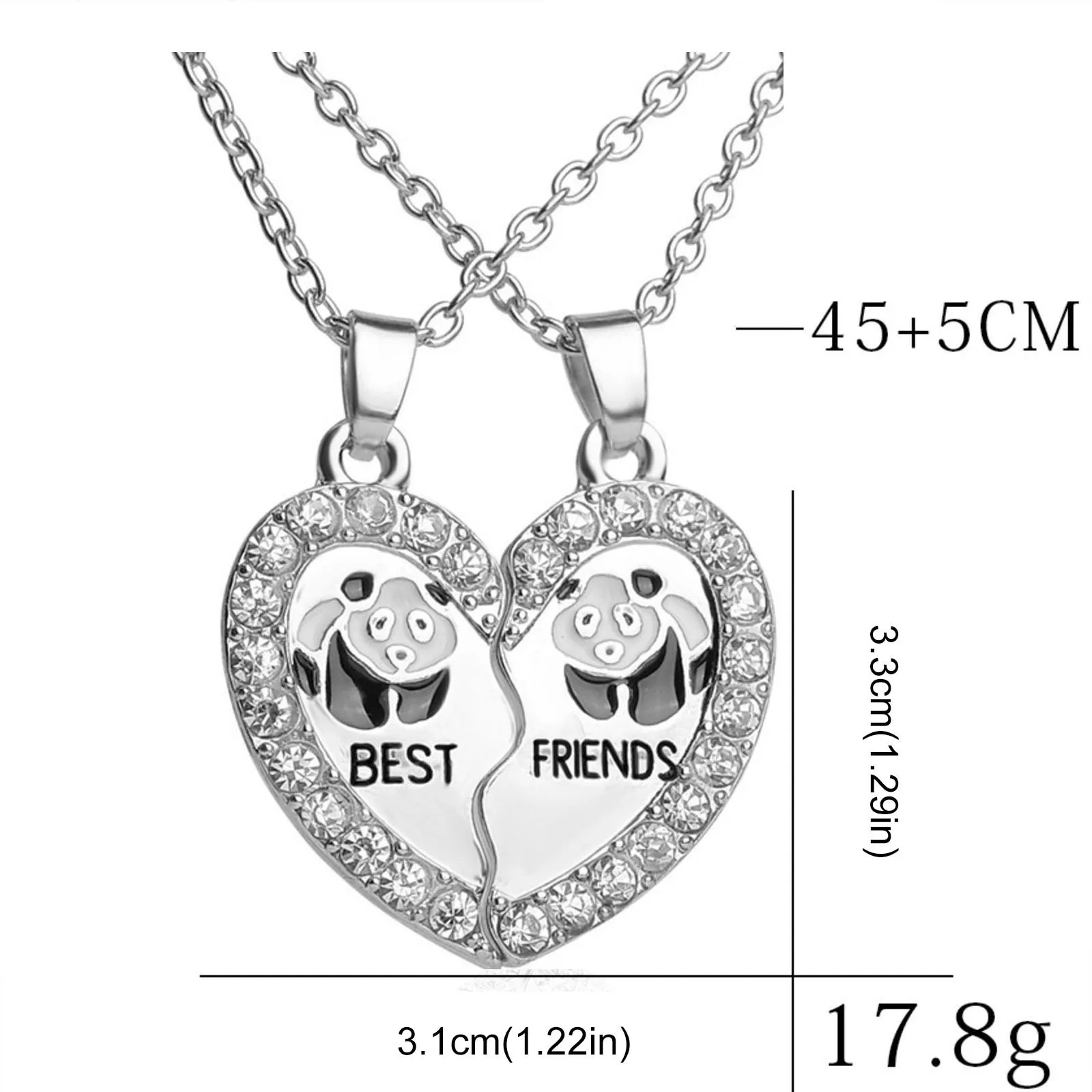 

Women's Neck Chain Fashion Fresh Best Friends Clavicle Necklace New Girls Casual Pendants Jewellery Gifts