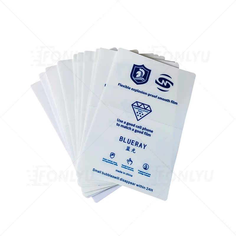 fonlyu flexible hydrogel film compatible for screen protector film cutting machine phone cutting front film 50pcslot free global shipping
