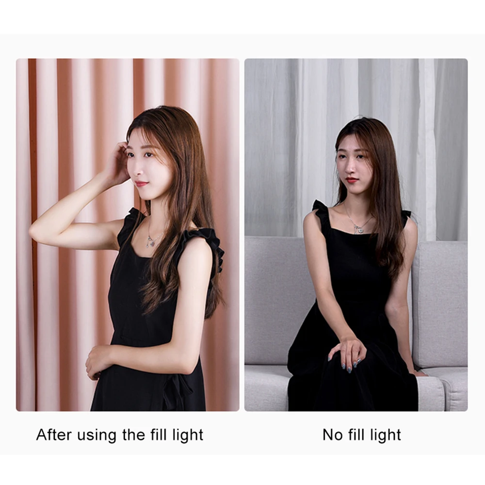 

MAMEN Professional Ring Light Selfie Light+Tripod Stand USB Powered Live Set For Makeup YouTube Video Photo Lighting