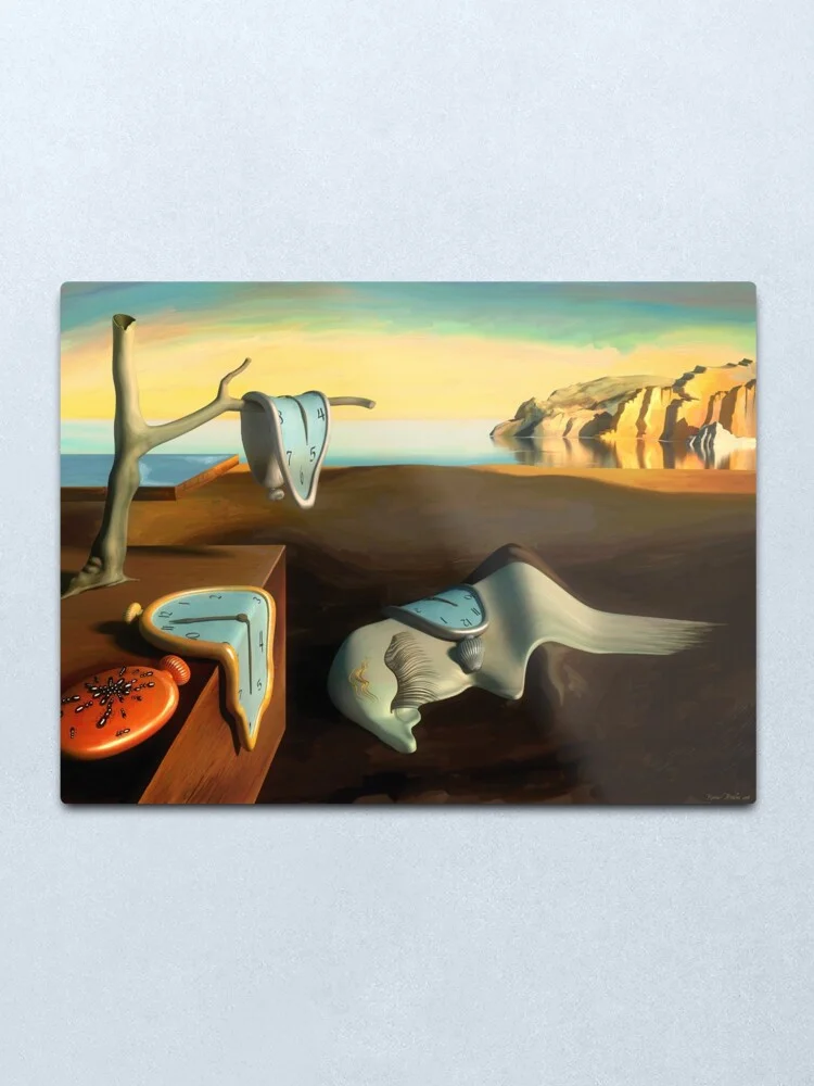 

Persistence of Memory Metal Print Wall Art Home Wall Decor Tin Sign