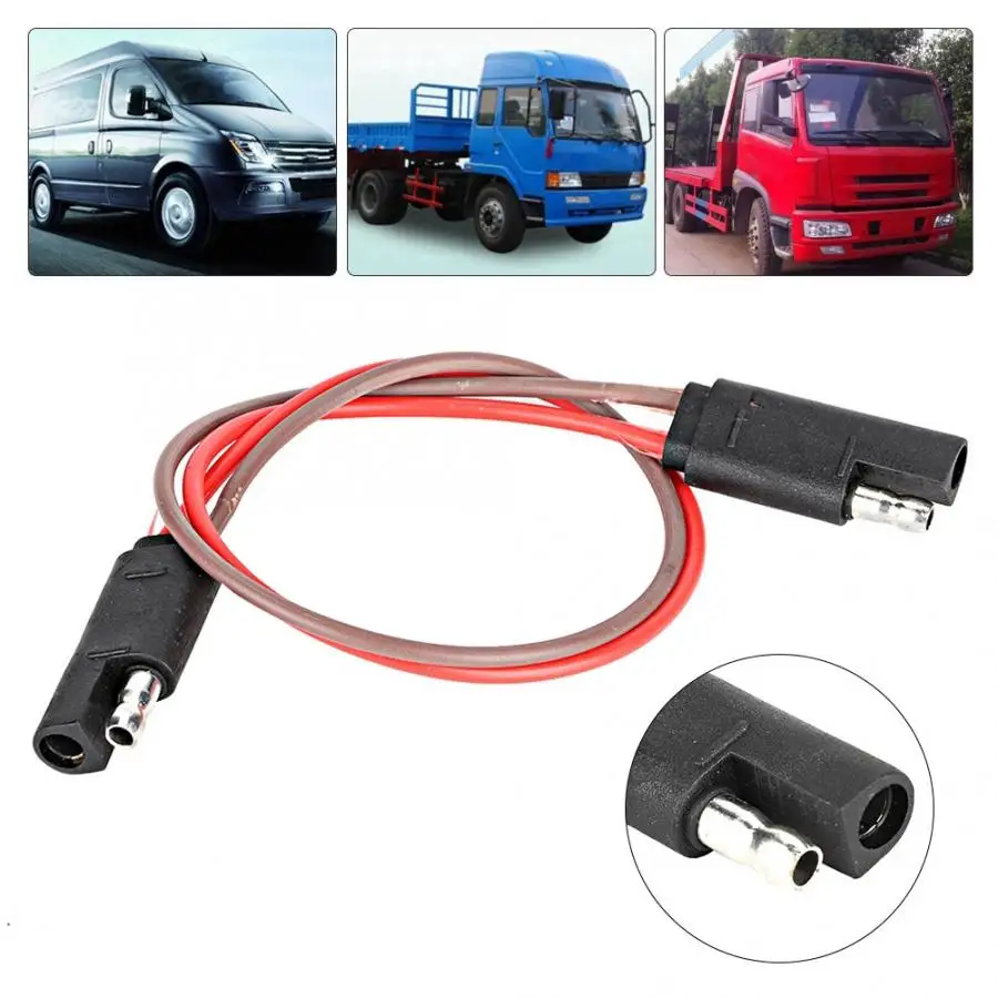 6-24 В 2 контактный разъём с пружинным удлинительным кабелем 18x2AWG адаптер для