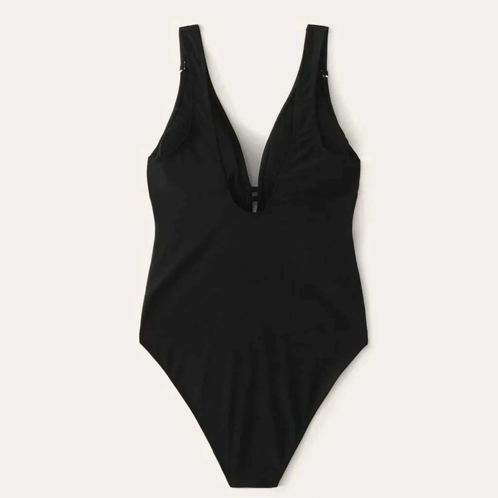 Женский Одноцветный купальник SAGACE Цельный бикини с пуш ап купальный костюм