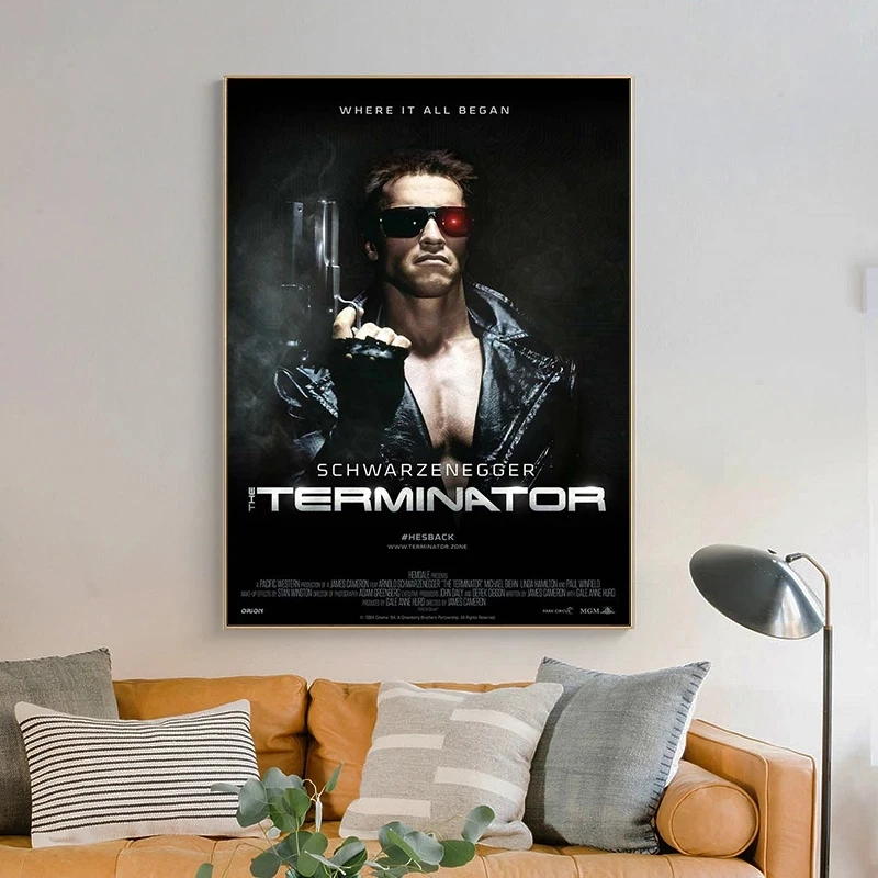 

The Terminator Movie Art Posters Canvas Painting Posters and Prints Cuadros Wall Art Picture for Living Room Home Decor