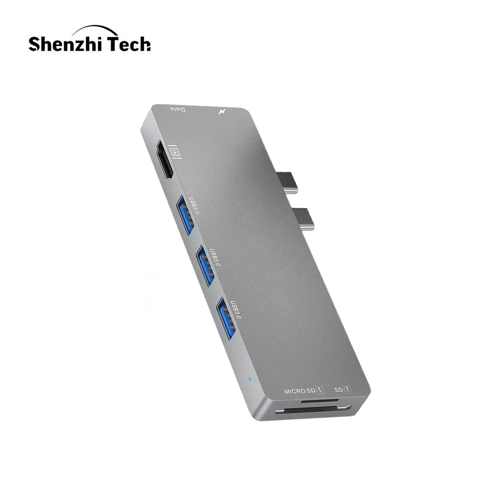 USB C концентратор type-C концентратор мульти порт с Thunderbolt 3 док-станция 4K HDMI 3 USB3.0 USB C SD TF предназначен для MacBook Pro