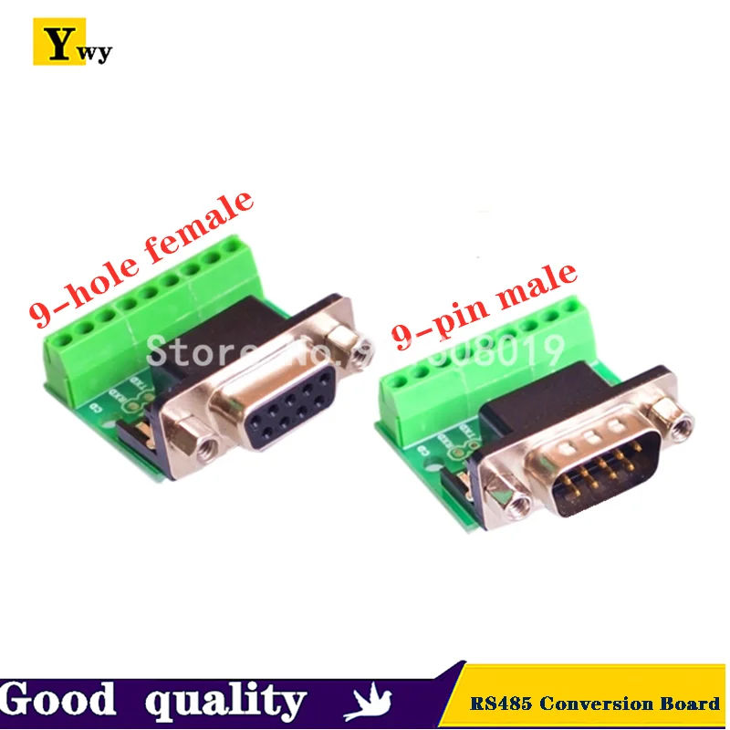 

DB9 Male and Female Connector Adapter Screw Terminal 9-Pin 9-Hole RS232 RS485 Conversion Board