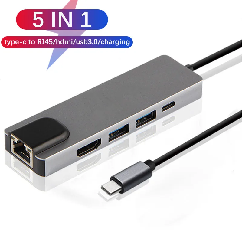 Type-C на RJ45 Gigabit Lan Ethernet HDMI-совместимый USB-C 3 0 Type-c Зарядка для MacBook Samsung Dex Huawei TV |