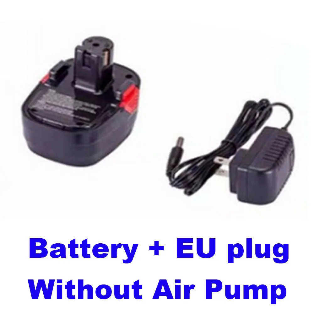 Универсальный автомобильный воздушный компрессор насос ручной ЕС США Электрический зарядное устройство цифровой ЖК-дисплей велосипеды мотоциклы Авто воздушный насос - Название цвета: No pump