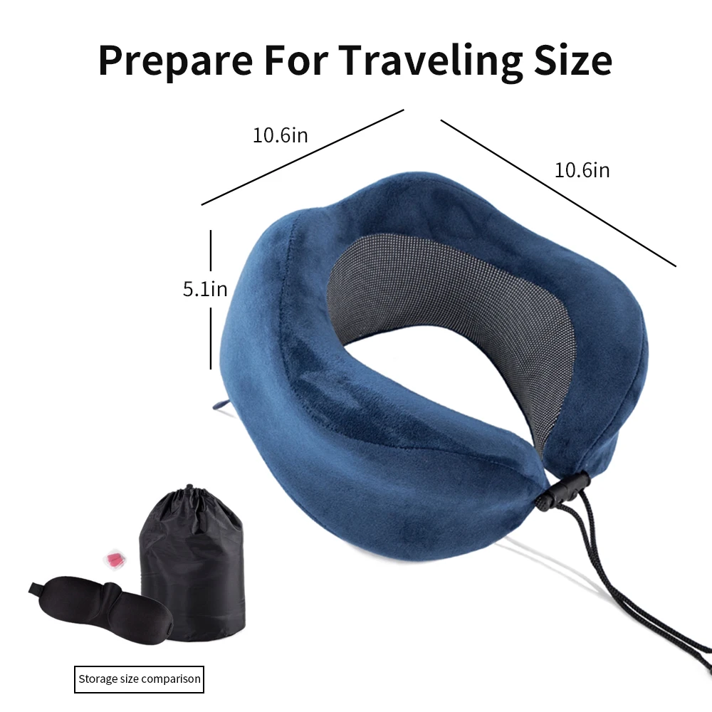 U образные подушки для шеи из пены с памятью мягкая медленная подушка путешествий