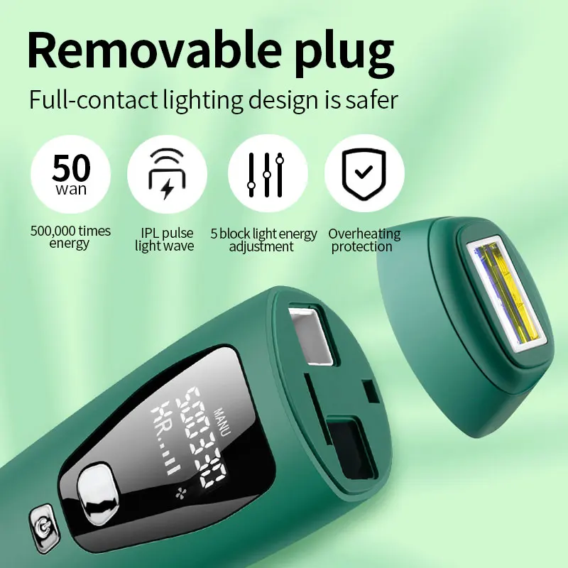 

IPL Hair Removal for Women and Men Permanent Painless Laser Hair Removal System at-Home Hair Remover Treatment for Whole Body
