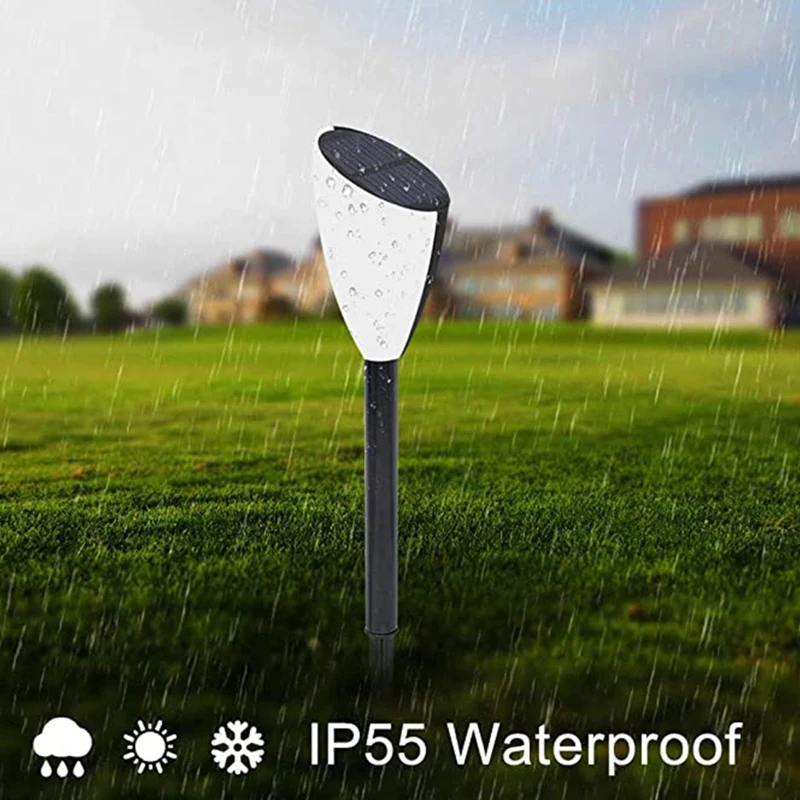 

4Pcs Solar Outdoor Light,LED Pathway Garden Light Music Waterproof Stake Landschaft Rasen Lamp for Patio Yard Path