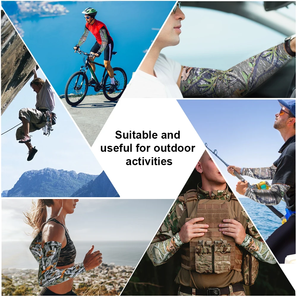 

Cycling Armwarmer Summer Sun Protection Baseball Basketball Hiking Arm Sleeves Outdoor Sports Elastic Ice Cooling Arm Covering