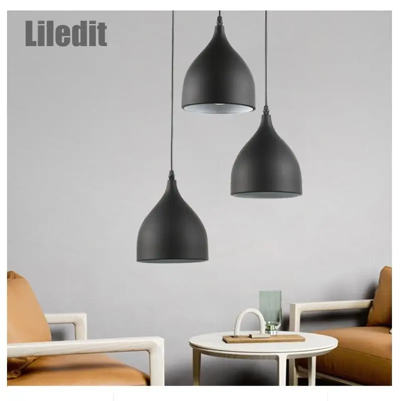 

Modern LED indoor pendant light fixtures dinning room kitchen hanging lamp metal home decor minimalism Nordic Simple restaurant