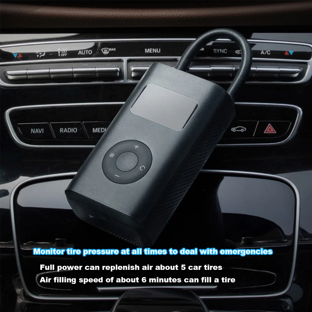 

Xiaomi Mijia Portable Smart Digital Tire Pressure Detection Electric Inflator Pump for Bike Motorcycle Car Football Inflatable