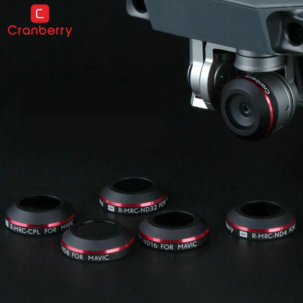Cranberry R-MRC-UV ND4 ND8 ND16 ND32 CPL HD Фильтры объектива для MAVIC Pro Drone Quadcopter аксессуары |