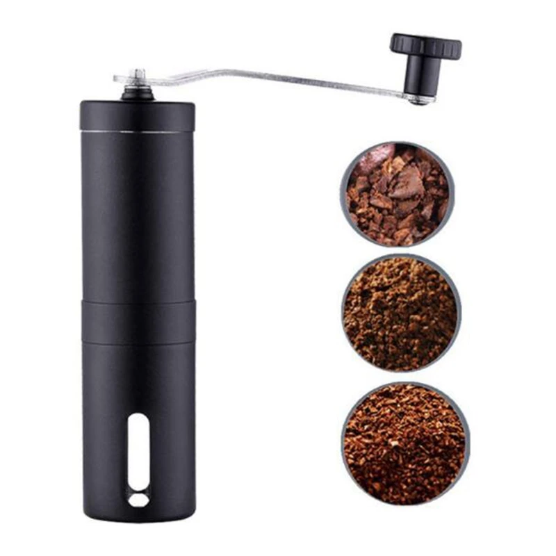 Ручная кофемолка регулируемый селектор помола портативная ручная идеально