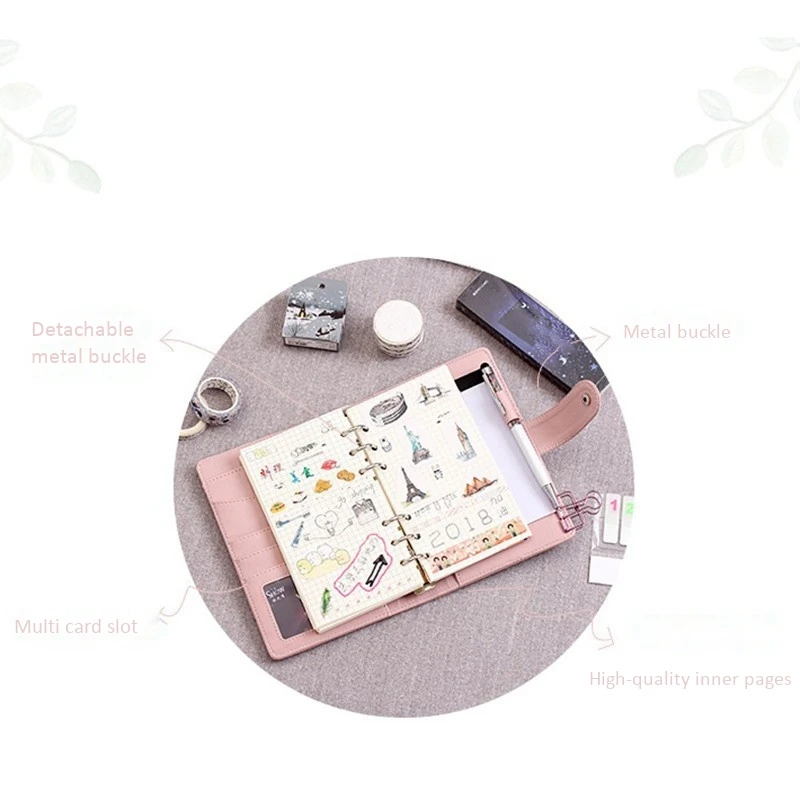 A6 записная книжка из искусственной кожи школа планирования Канцтовары 6