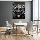 Картина с изображением волка на стене улицы, вдохновляющий постер с монетами для гостиной, Современный домашний декор