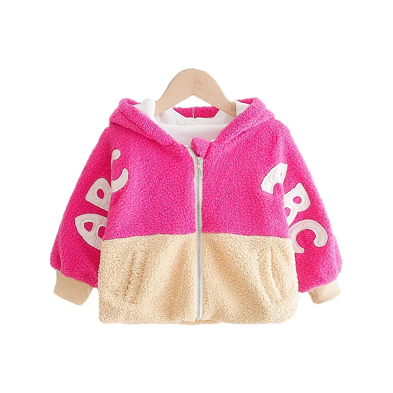 

1 шт., детская зимняя флисовая куртка с длинным рукавом